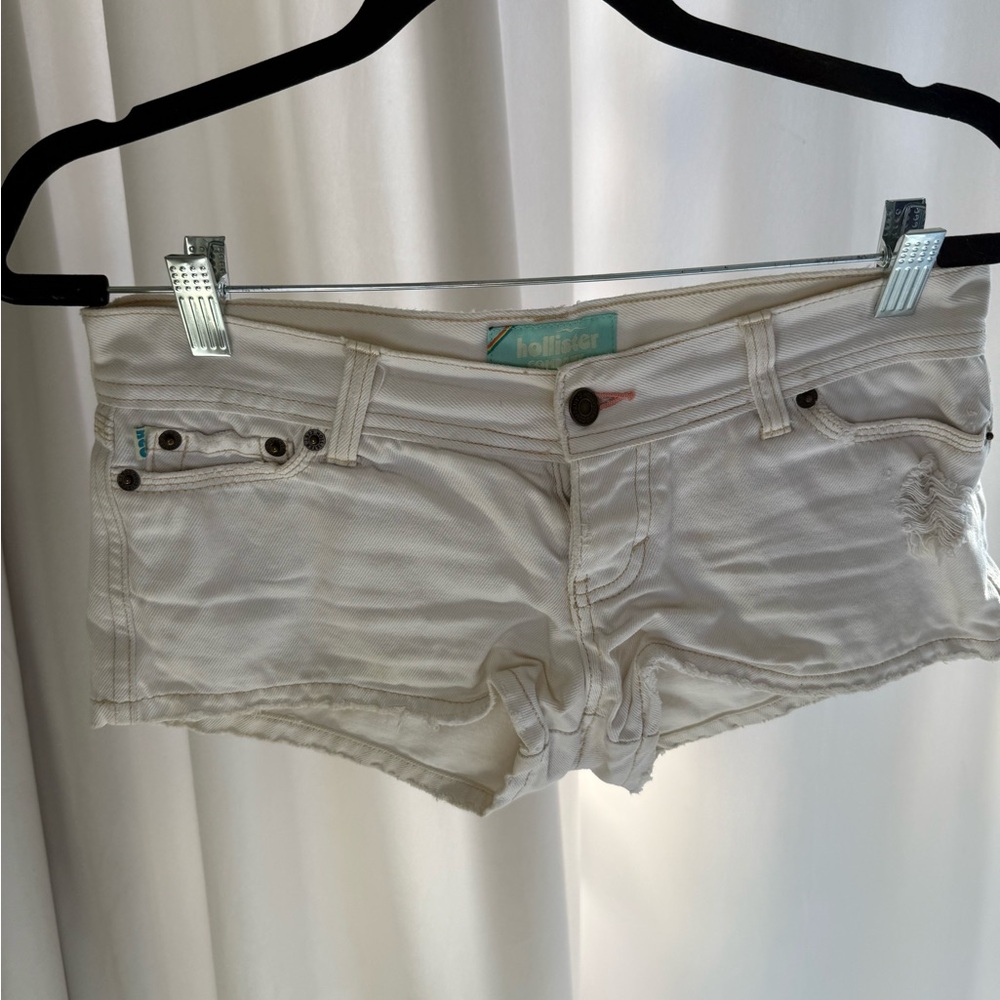 Hollister Cream Jean Shorts for Women